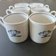 Lot de 6 tasses à café vintage en porcelaine - Winterling Bavaria