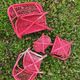 Rattan garden furniture for dolls - vintage