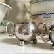 Selfish service in hammered silver-plated metal, 1930s - 3 pieces