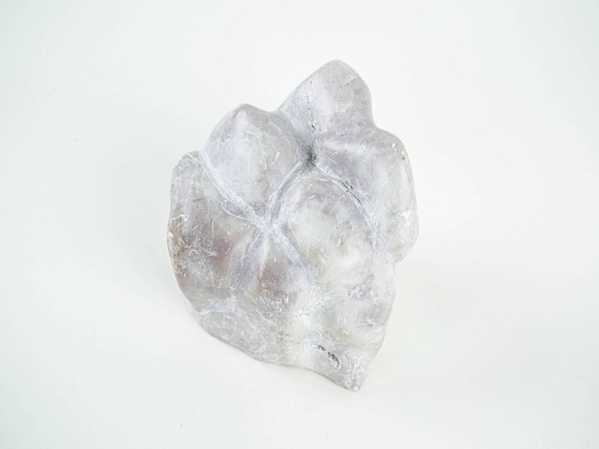 Abstract stone sculpture with organic forms, European studio piece, 1970s