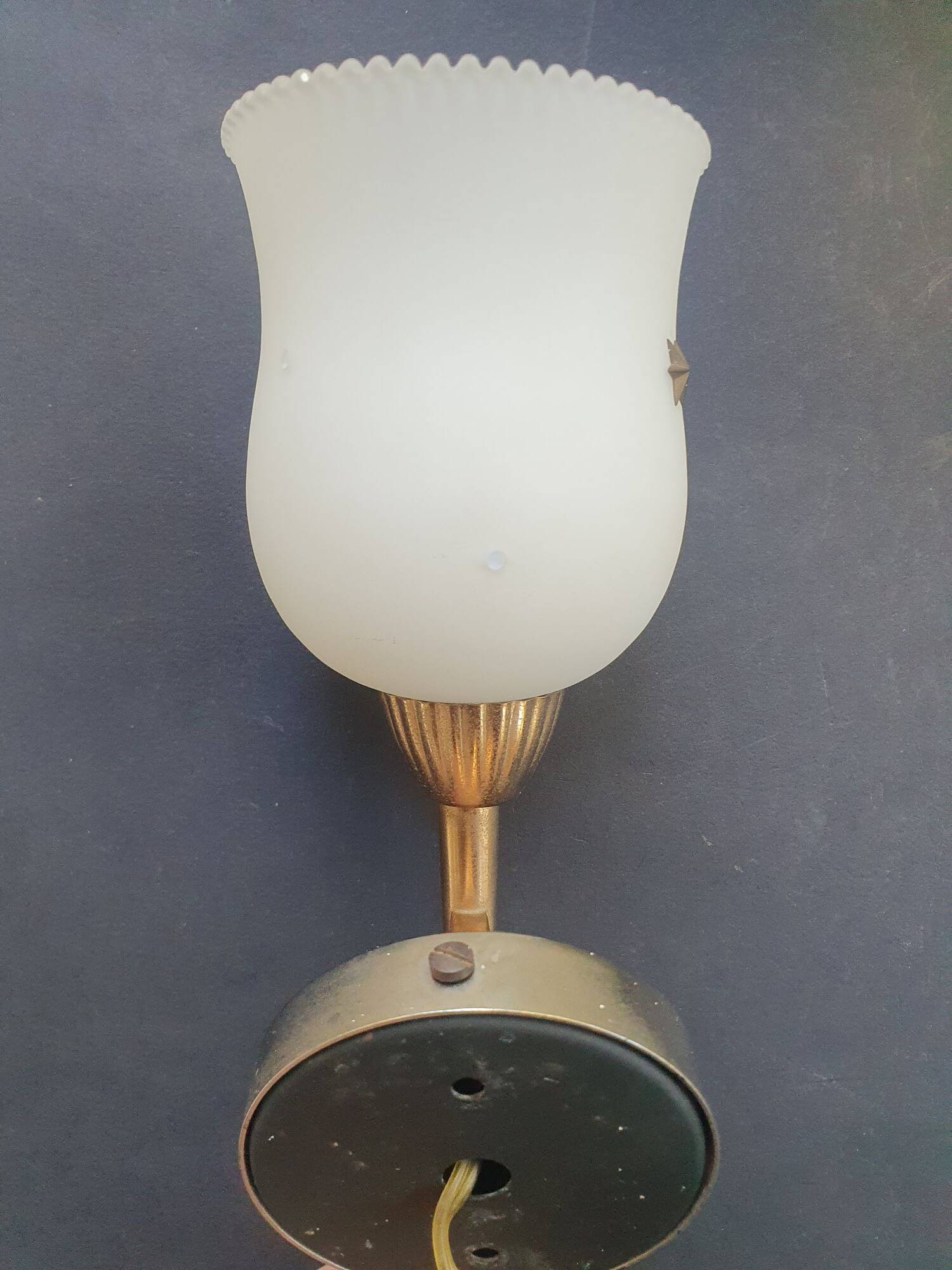 Pair of wall sconces torch style Empire