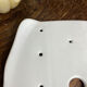 White porcelain draining plate