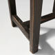 Rustic black wooden stool, Ca.1920