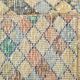 2x9 Vintage Multicolor Geometric Turkish Runner Rug, 75x266Cm