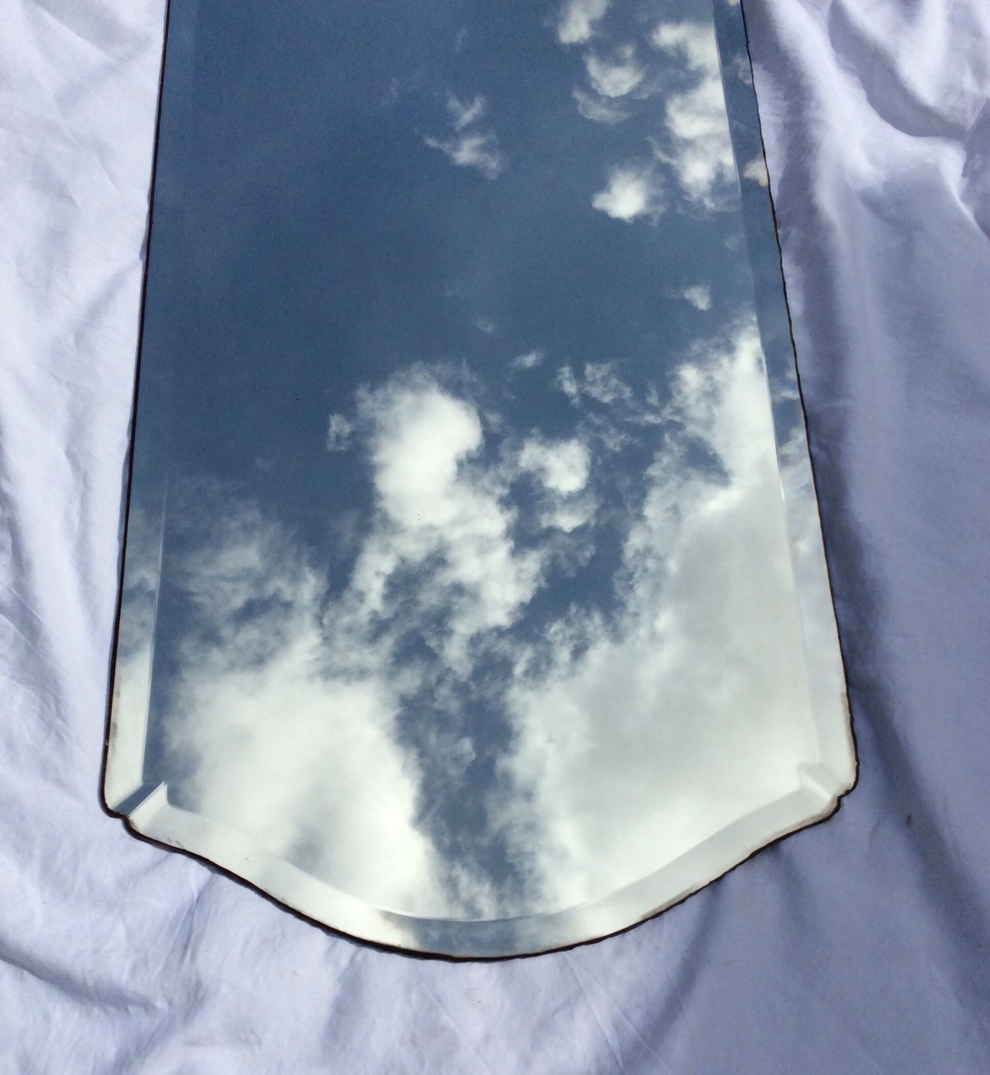 Old bevelled mirror