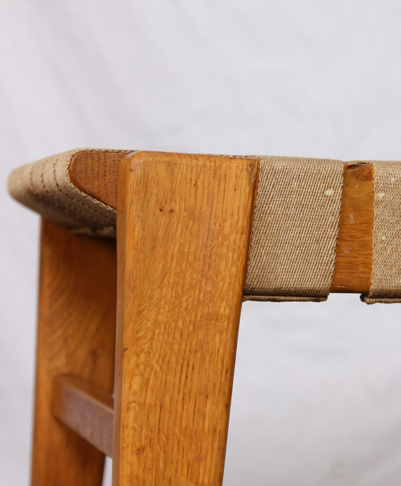 Tabouret en bois, fabrication tchèque, 1950