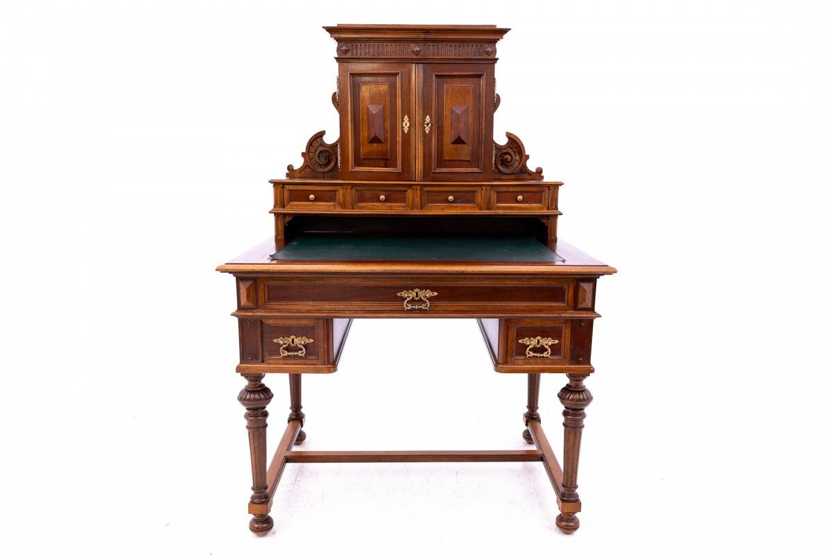 Desk with extension - secretary desk from the end of the 19th century, Northern Europe.