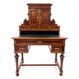 Desk with extension - secretary desk from the end of the 19th century, Northern Europe.