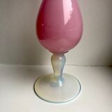 Pink opaline vase 50s