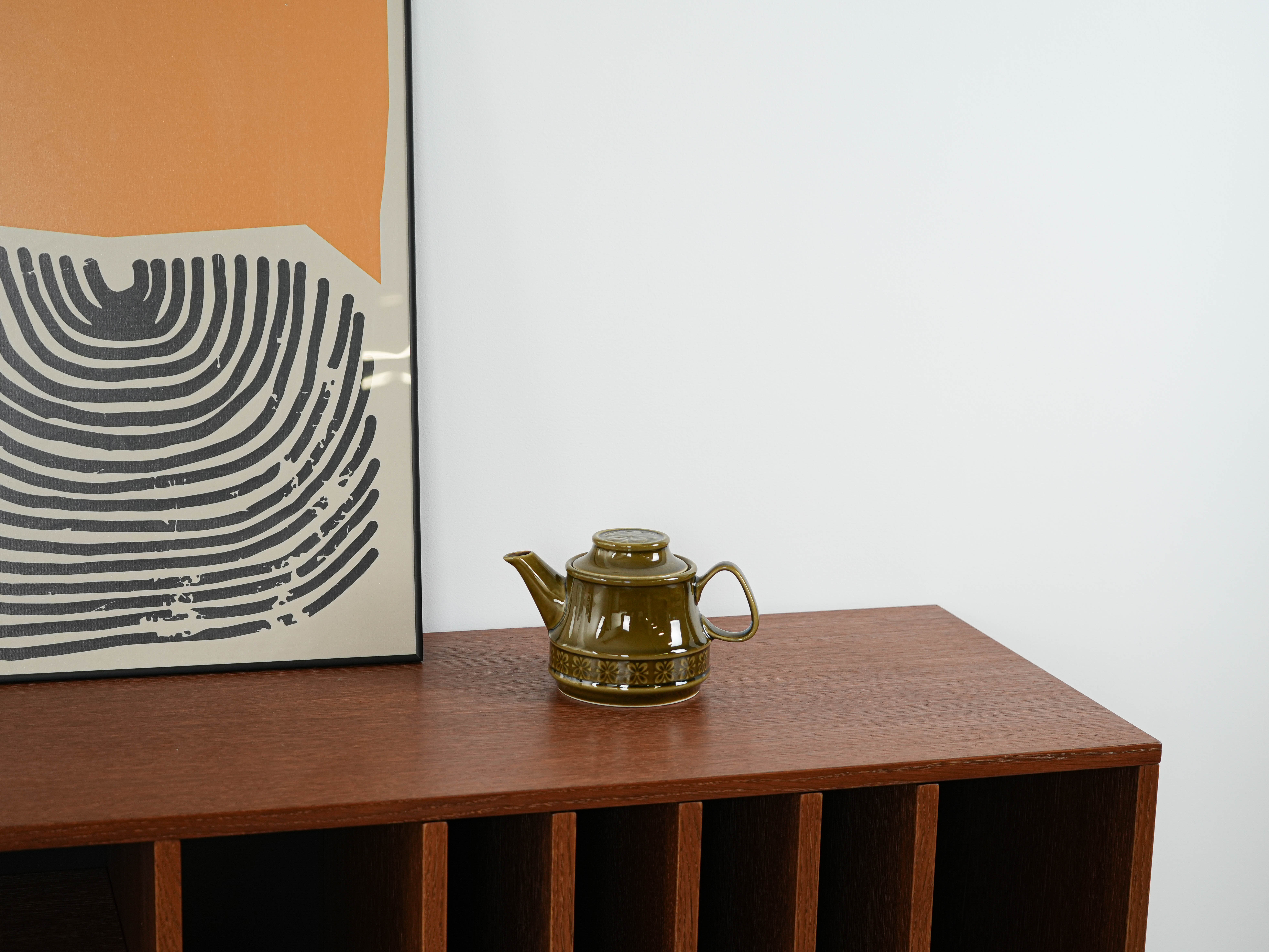 Ceramic teapot, Polish design, 1980s, made in Poland