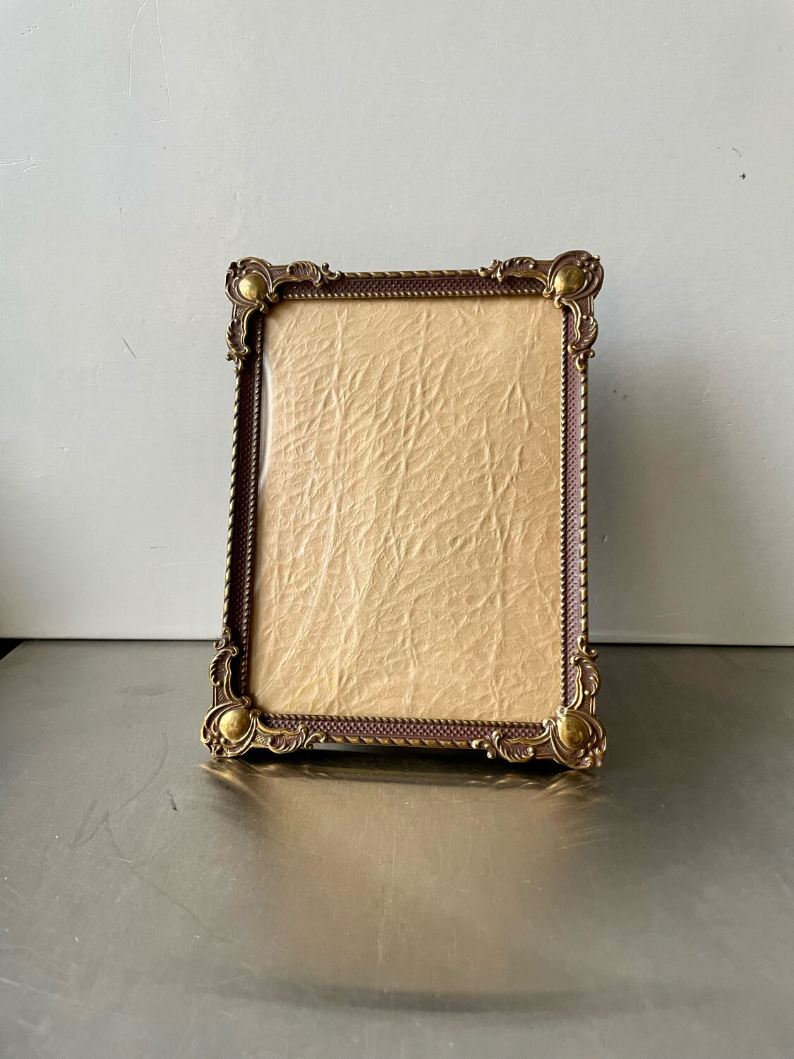 Cadre photo laiton 17,5 cm x 13,5 cm