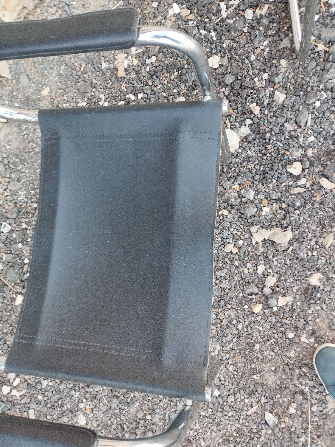 Beautiful pair of vintage chairs in the Marcel Breuer style.