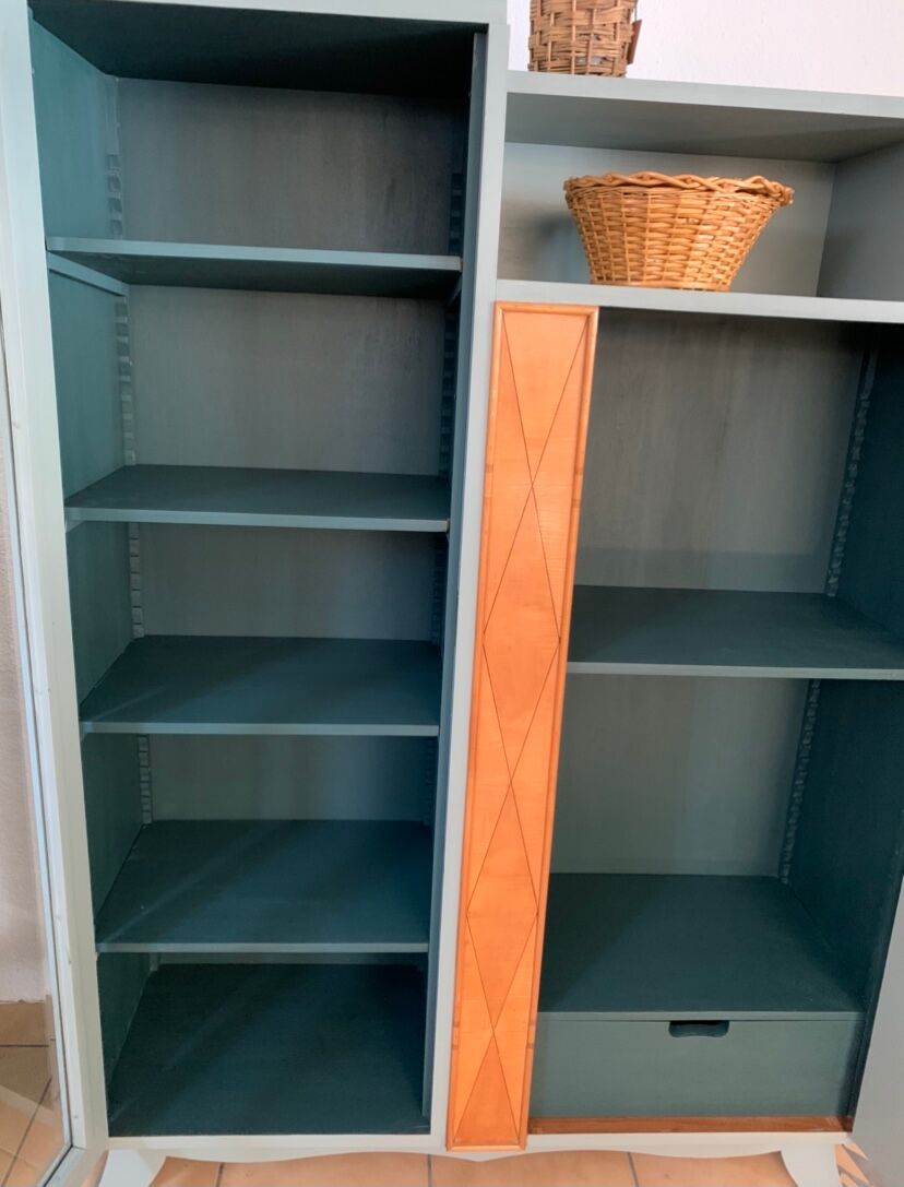 Vintage asymmetrical wardrobe