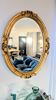 Vintage gold mirror – beveled glass, classic elegance 82 x 64 cm