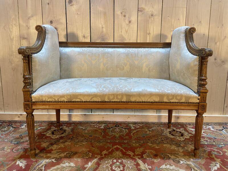 Banquette d'entrée de style Louis XVI