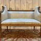 Banquette d'entrée de style Louis XVI