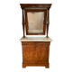 Commode coifeuse Louis Philippe en acajou et placage XIX siècle