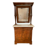 Louis Philippe dressing table chest of drawers in mahogany and 19th century veneer