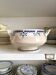 Creil & Montereau ironstone salad bowl and soup tureen, "Damier" service