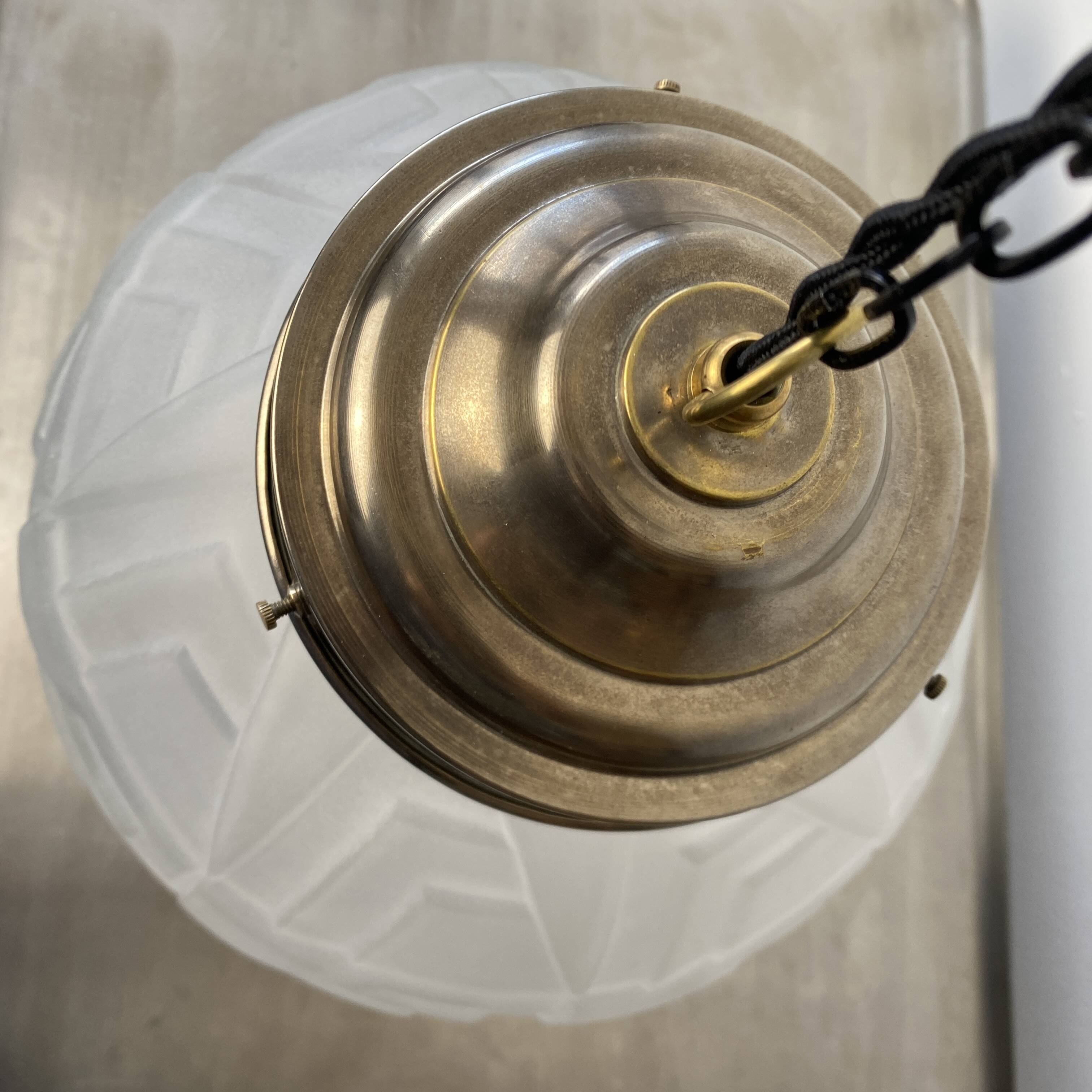 Vintage XL Art Deco pendant lamp