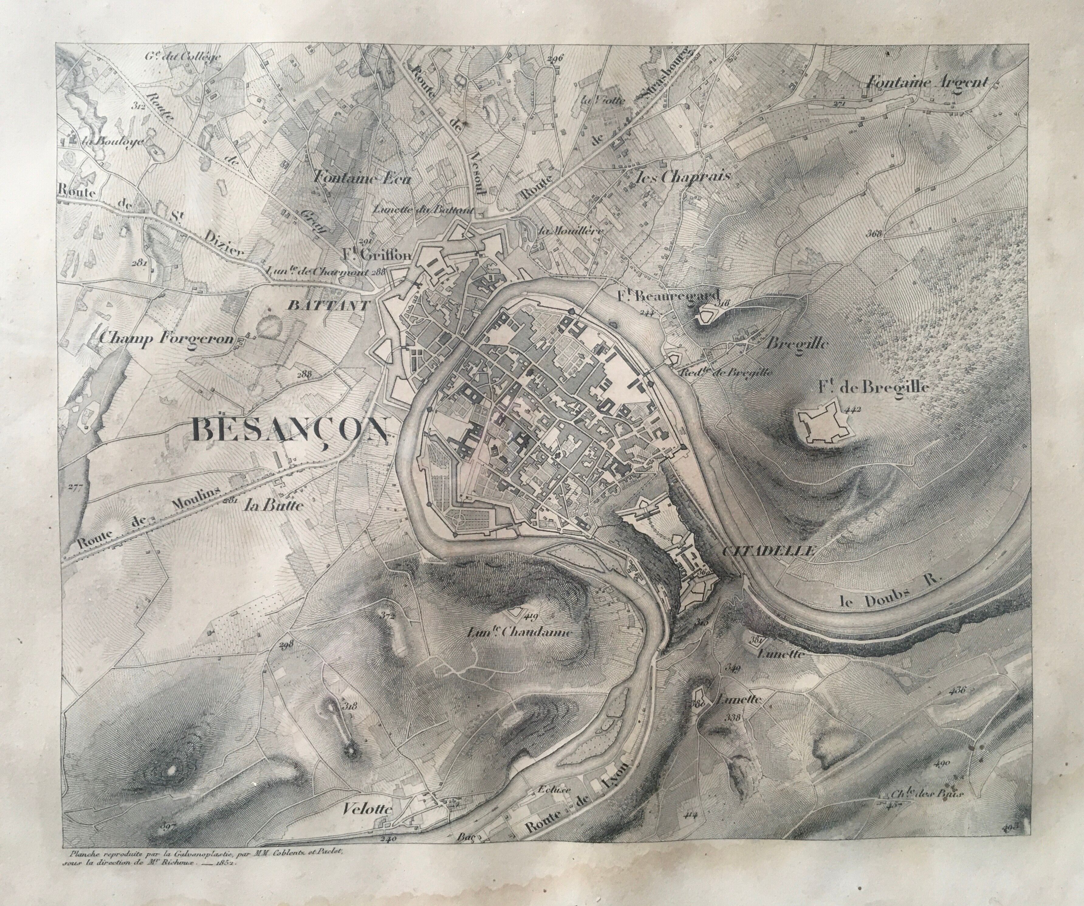 Carte de Besançon