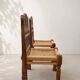 Fauteuil berbère marocain sculpté