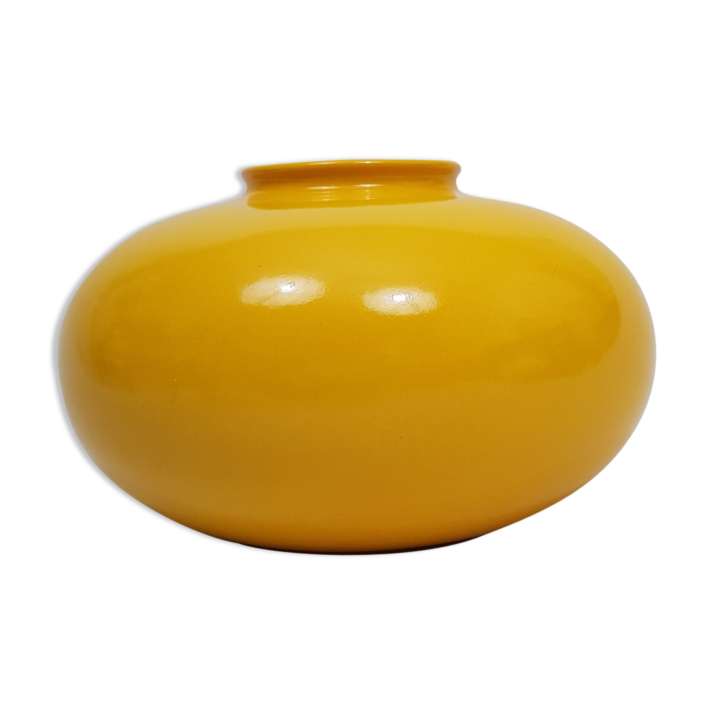 Yellow pumpkin vase, Bay Germany 1970