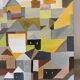 Cubist city, oil on canvas signed Remi 1986