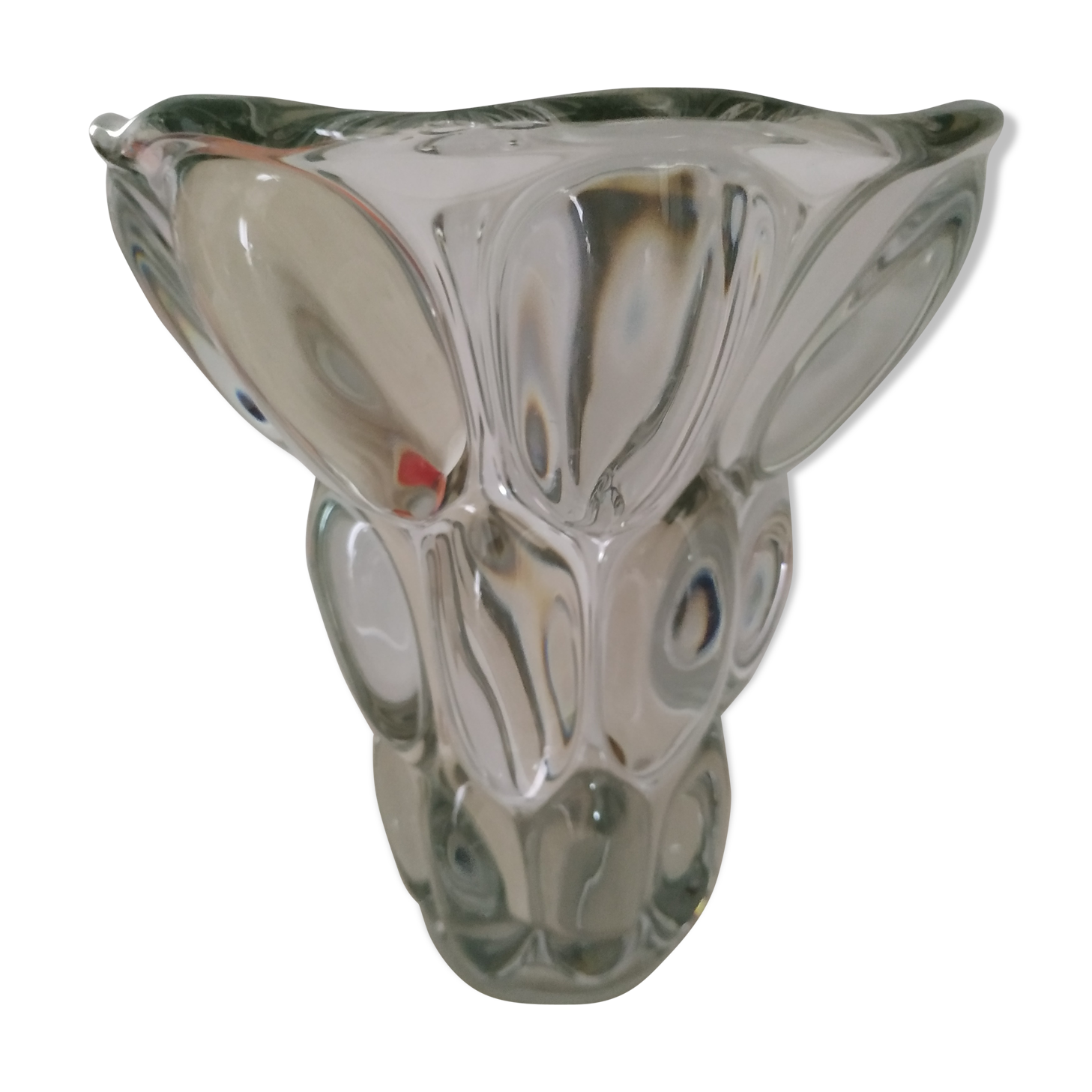 Vase model Etruscan crystal of sevres 20 cm