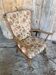 Antique BAUMANN Fan Chair Wood + Vintage Cushions #D877