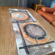 Vintage coffee table Trioh Møbelfabrik Denmark, ceramic by Ox-Art