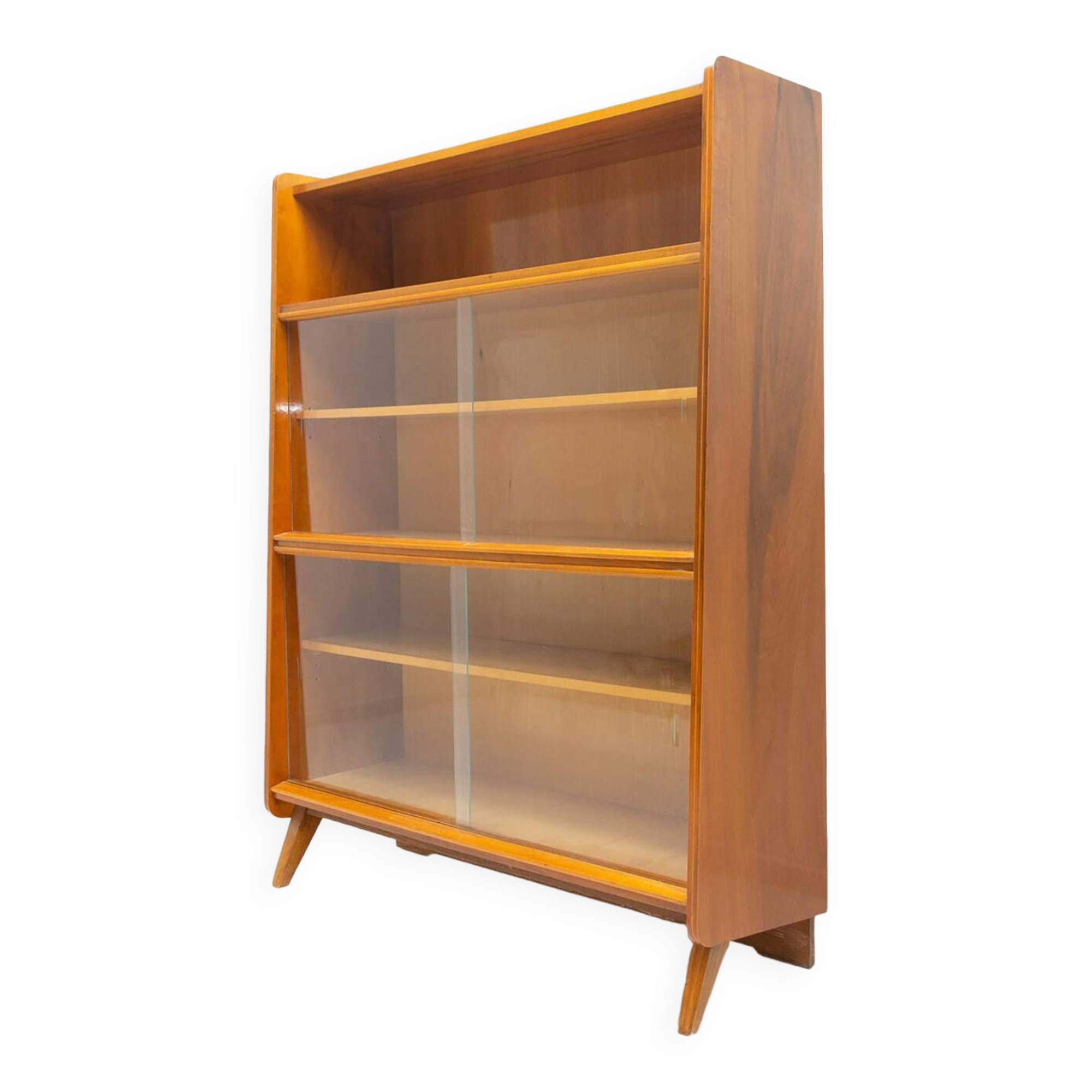 Mid century walnut bookcase by František Jirák, 1960´s, Czechoslovakia