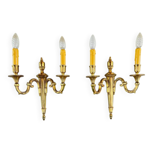 Paire d’Appliques en - bronze