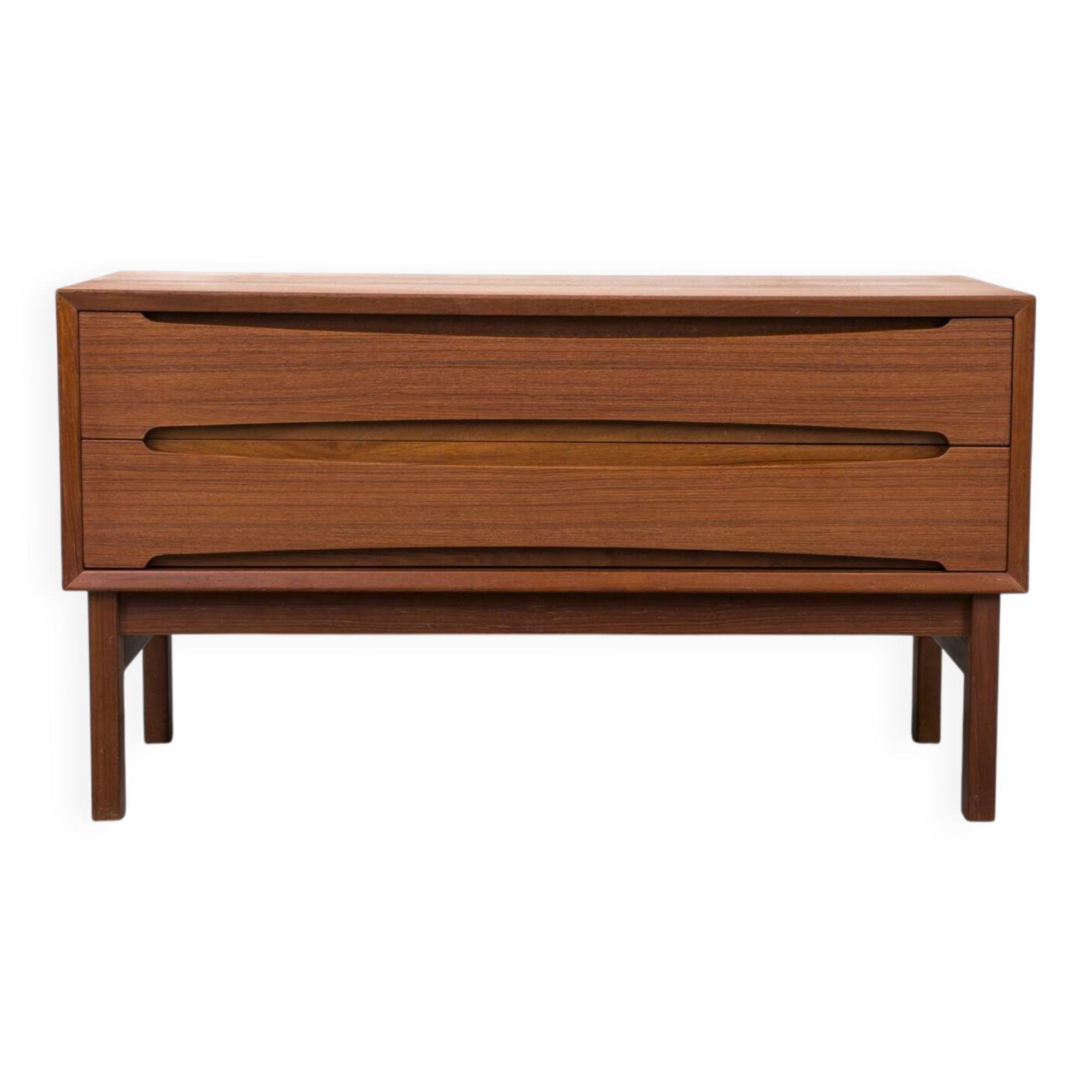 Teak Lowboard with Drawers, 1960s