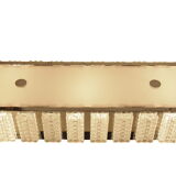 John Perzel textured glass art deco ceiling light