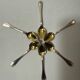 Six Christofle teaspoons, silver-plated vermeil