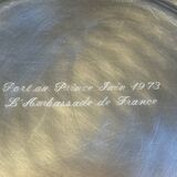 Large round serving dish – Silver-plated metal – Christofle