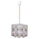Mid-Century Chandelier in Chrome and Glass from Kamenický Šenov, Czech, 1960s