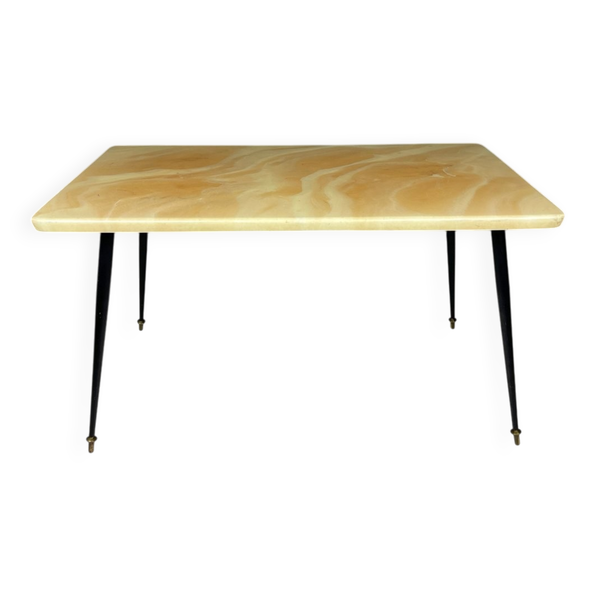 Beige mid-century coffee table, Italy, 1950s