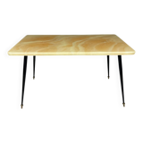 Beige mid-century coffee table, Italy, 1950s