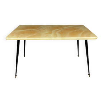 Beige mid-century coffee table, Italy, 1950s