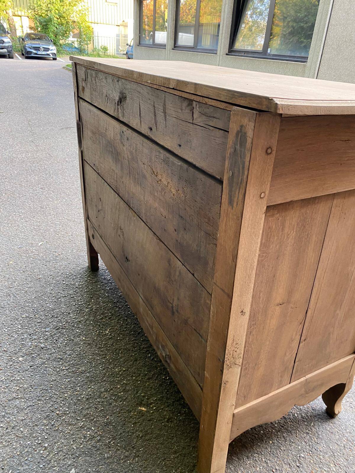Louis XV sideboard renovated in solid oak, 18th century