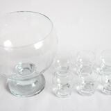 Glass Punch Bowl By Erkkitapio Siiroinen For Riihimaen Lasi, Finland 1970S