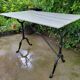 Bistro table in Carrara marble and cast iron, circa 1900.