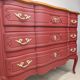 Vintage cherry wood commode refurbished
