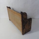 carved wooden shelf