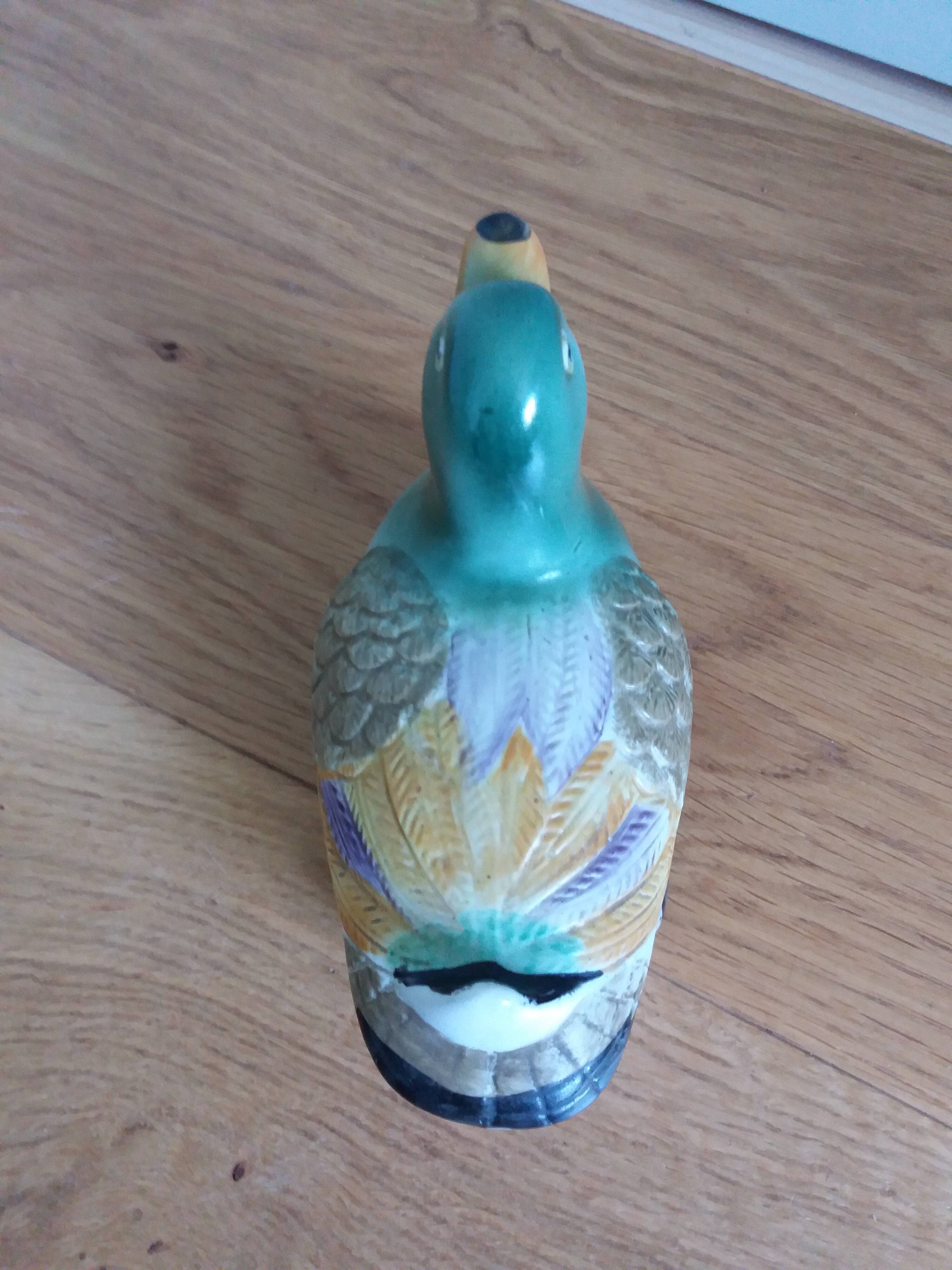 Duck empty-pocket ceramic slurry signed YR
