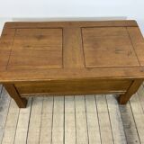 Solid oak coffee table 1980