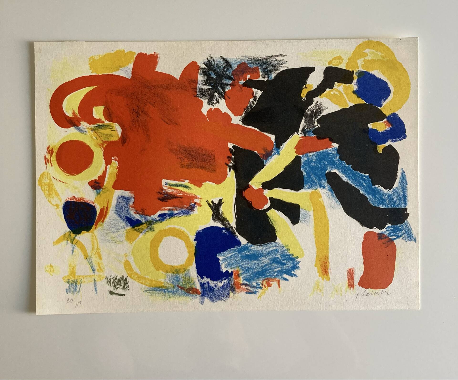 Abstract Composition (printed in 20 copies) signed Ger Lataster