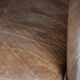 Cognac-coloured vintage cow leather club armchair in English style